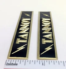 Tannoy Speaker Badge Custom Engraved Solid Brass Pair