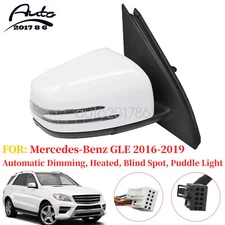 Fits MERCEDES GLE350 WITH BLIND SPOT WHITE RIGHT PASSENGER SIDE MIRROR 2016-2019