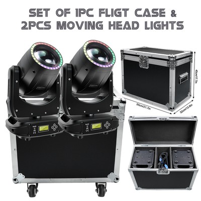 200W LED Stage Light / Flight Case Gobo 8 Prism Beam DMX Moving Head Disco Spot