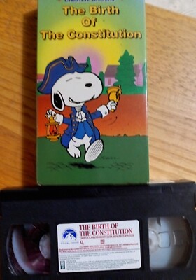 Peanuts VHS This Is America Charlie Brown Snoopy V. 6 Birth of the