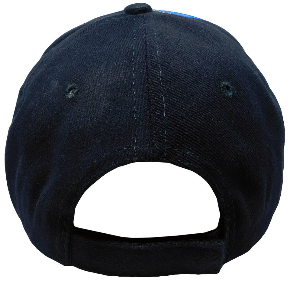 Italy Italian Flag Hat - Blue & Black 3D Embroidered Design Cap