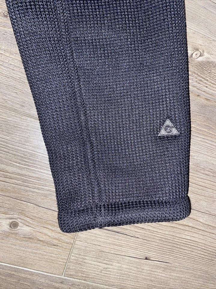 Gerry Gray Heavy Textured Knit Men’s Sz XL Jacket Fleece Lined Full Zip Black - Image 4 of 4