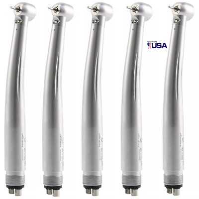 5x E-generator Dental LED Fiber Optic light High Speed Handpiece 4 hole YMM USA