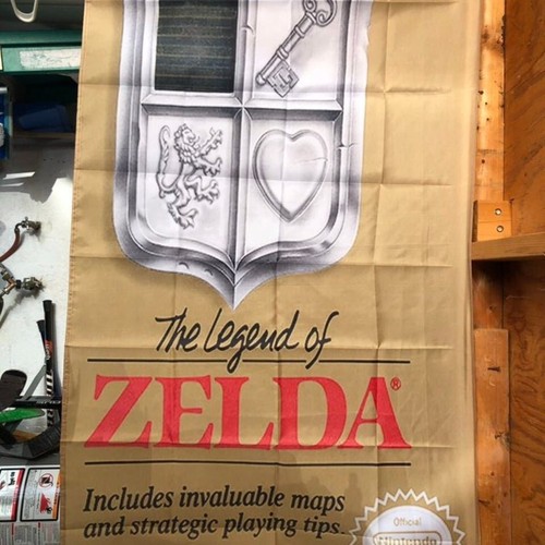 Legend Of Zelda Nintendo NES Boxart 5' Flag Banner Poster - Picture 1 of 3