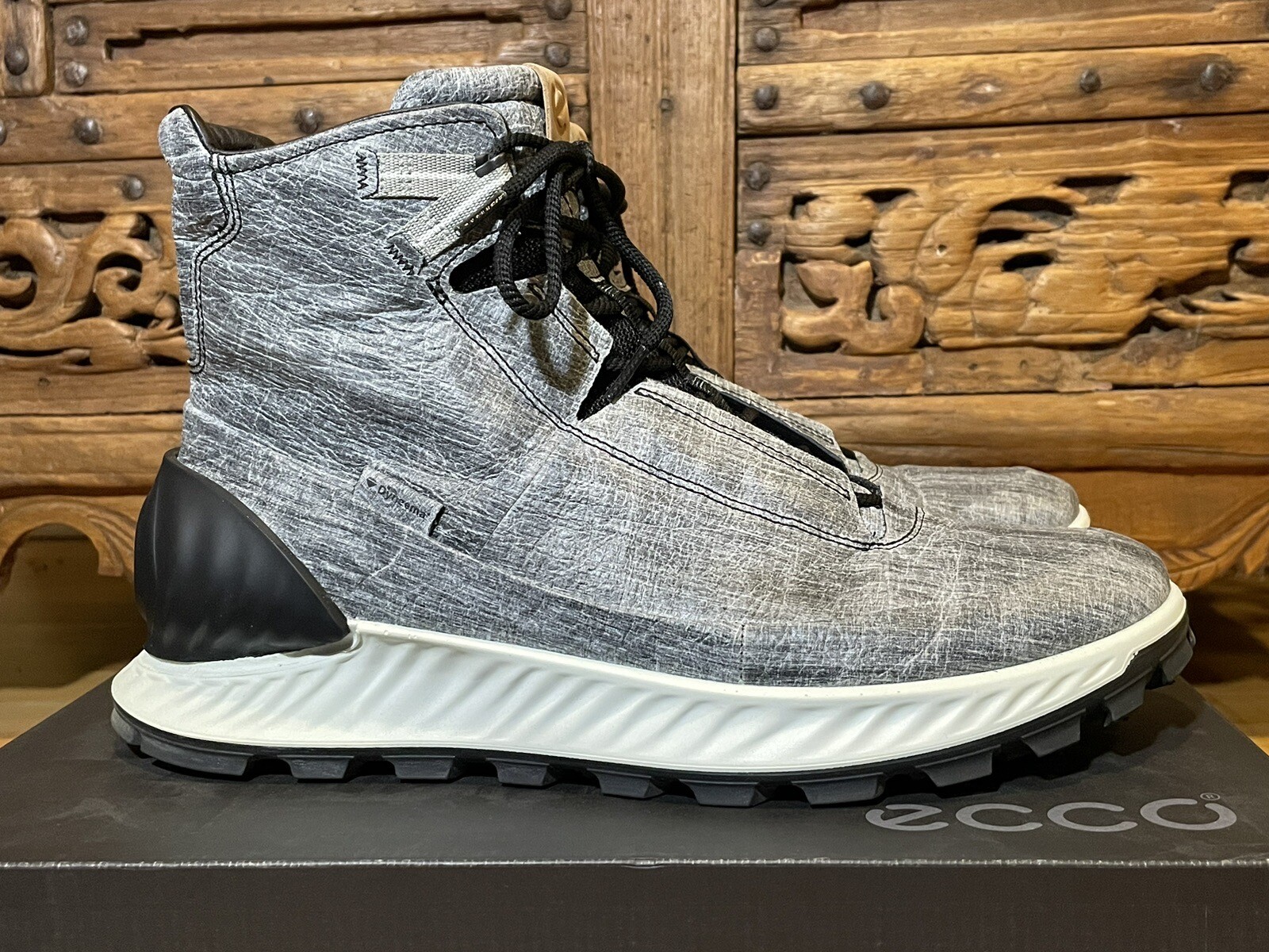 ECCO Men’s Exostrike Mid Dyneema Bonded Hiking Boot Bowmar 832314 Size 12 eBay