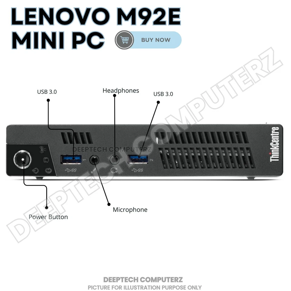 Lenovo ThinkCentre M92e Tiny PC Intel Core i7 16GB RAM 1TB SSD Wi-Fi Windows 11 - Image 2 of 4