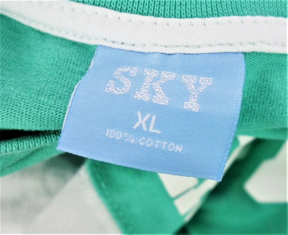 XL Nueva Orleans Cuarto Francés Verde y Blanco Manga Larga Pullover Camiseta Jersey Foto 4 de 4