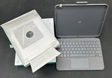 Logitech Combo Touch Keyboard Case for Apple iPad 10th Gen. - Oxford Gray