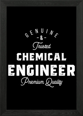 Geschenk für Chemieingenieur gerahmtes Wandbild Poster Leinwanddruck Bild