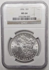 1896 P Philadelphia Mint Morgan Silver Dollar $1 90% Silver NGC MS 64