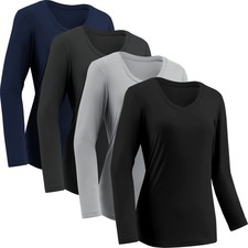 Moisture Wicking Shirts for Women Quick Dry Athletic Running Long Sleeve T Sh...