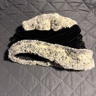 Pandemonium Seattle Womens Ultra Soft Faux Fur Cuffed Hat Black Gray Beanie — photo 1