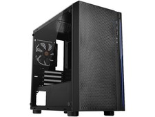 Thermaltake Versa H18 Tempered Glass Black SPCC Micro ATX Gaming Computer Case
