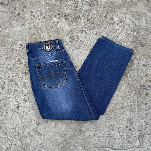 Jean vintage Iceberg taille 34 Y2K 00z style USA occasion Crazy Fit pantalon