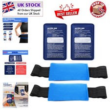 Comfortable 4-Piece Ice Pack Set - Reusable Gel Packs for Joint and Muscle Pain