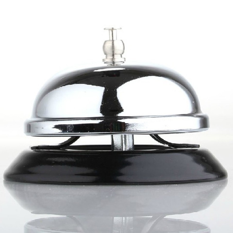 Stainless Steel Reception Service Bell Desktop Bell for Hotels | eBay ...