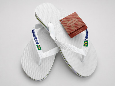 HAVAIANAS BRASIL LOGO WHITE EU:37/38