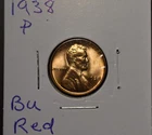 1938 P Lincoln Wheat Cent Philadelphia Mint Gem BU Red Coin