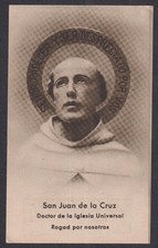 Holy card antique de San Juan de la Cruz santino image pieuses estampa