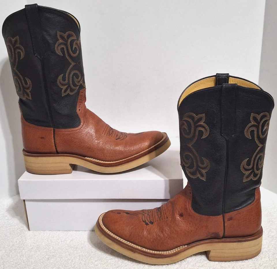 Rios of Mercedes темно желтовато-коричневый/коричневый Roper ботинки w креп подошвы 3100W мужской размер 9 - Изображение 3 из 4