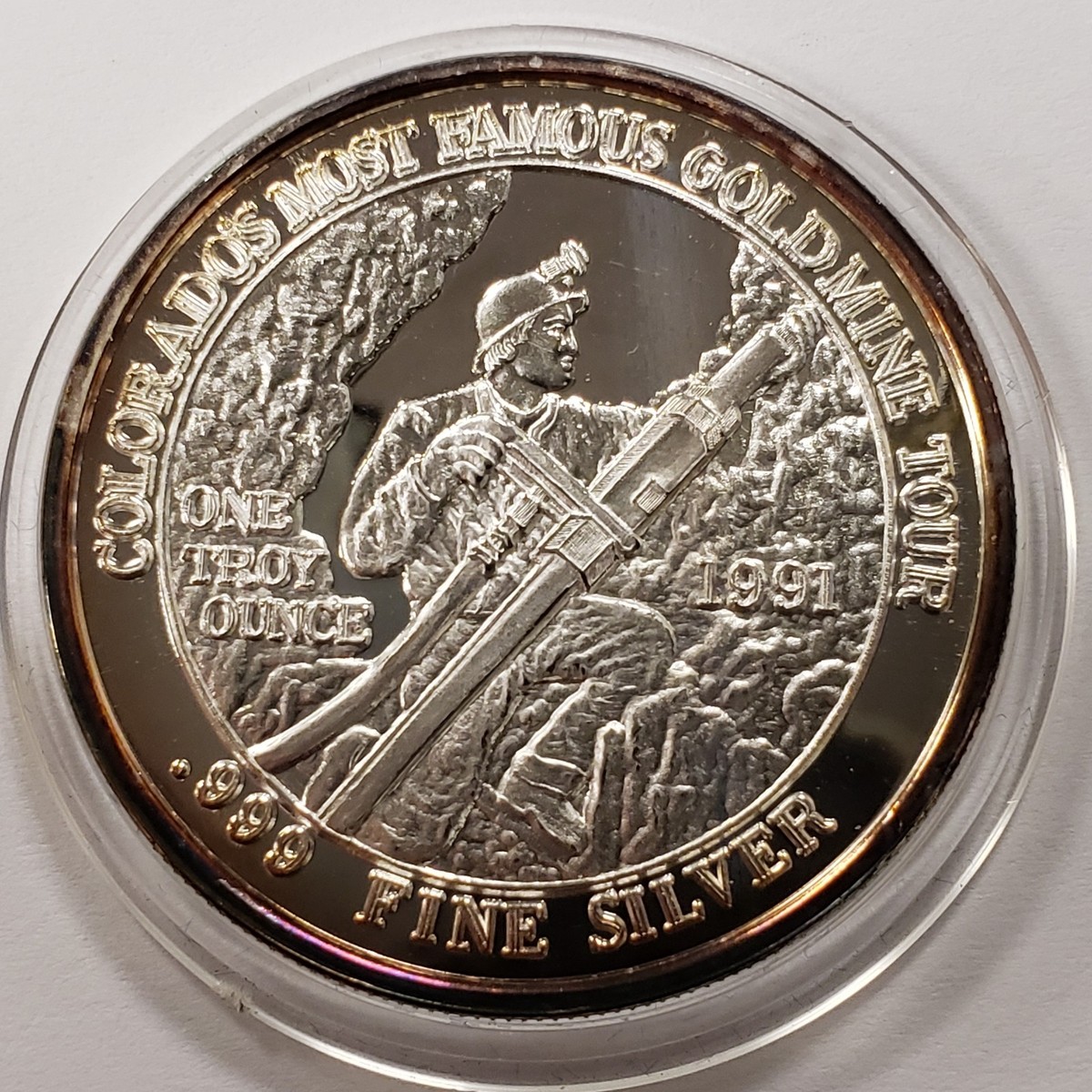 1 oz .999 Silver Round Mollie Kathleen Gold Mine Cripple Creek