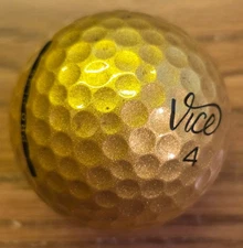 Vice ProPlus gold  golf ball, qty 1