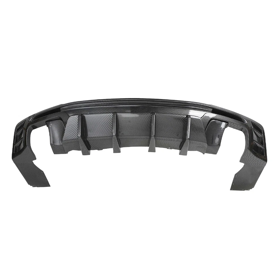 Carbon Fiber Rear Bumper Lip Diffuser Spoiler For Chevy Camaro SS LT LS 2016-24 - Image 2 of 4