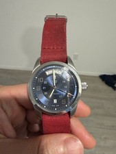 Victorinox Swiss Army Officers Day-Date Automatic Black, Original Nylon Strap