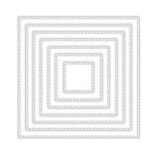 Troquel de corte de metal cuadrado anidado para hacer tarjetas hágalo usted mismo decoraciones de diario