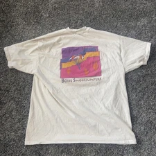 Vintage Boise Smokejumpers Shirt Mens Extra Large White Graphic Firefighter 90s
