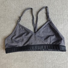 Alo Yoga Women's Sports Bra Gray Racerback