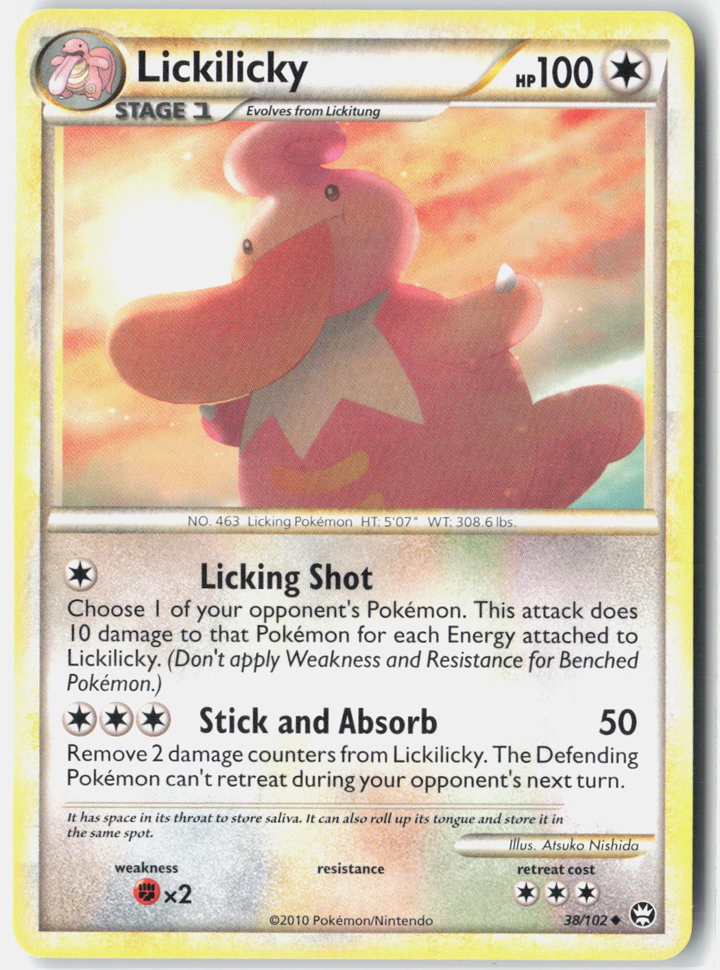 Lickilicky Triumphant 38/102 Pokemon Card