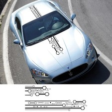 Car Hood Roof Racing Stripe Sticker Universal Sport Graphic Decal Auto Wrap