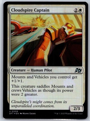Cloudspire Captain Foil 9 DFT Aetherdrift NM MTG
