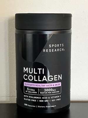 Sports Research Multi Collagen Complex, 180 Capsules