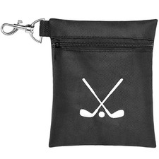 Golf Tee Bag, Waterproof Golf Tee Pouch with Rotating Clip, 6.9X5.4'' Zipper Va