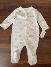 New Carter  s Baby Footie Babysuit, 3M, White
