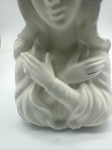 Testa/vaso/piantana vintage ceramica Relpo Madonna/Vergine Maria Beata Madre - Foto 4 di 9