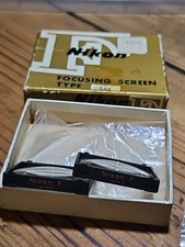 1960's Lot Of 2 NIKON F & Photomic Camera Focusing Screen Type F Micro-prism Box