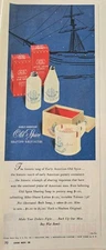1944 Shulton Old Spice After shaving lotion Mug Talcum Powder soap vintage ad