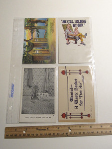 25 Postcard Pages holds up to 200 Cards Archival Acid-Free BIGGER 8.8" x 11.5"