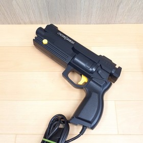 Sega Saturn console with Hori Fighting Stick, Virtua Gun, 5 games & memory Japan