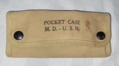 1940s WW2 U.S. Navy Medical Kit Pocket Surgical Case George