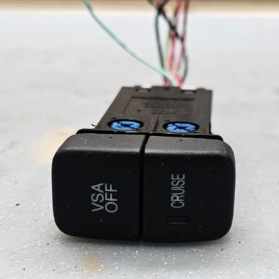  2003-2008 HONDA PILOT CRUISE CONTROL PUSH BUTTON VSA OFF SWITCH ASSY BLACK OEM