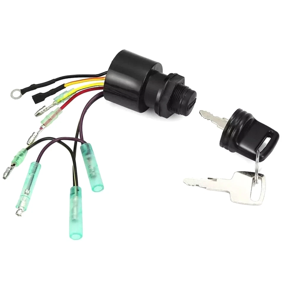 Boat Ignition Switch w/ Key For Mercury Outboard Control Box Motor 87-17009A5 - Image 4 of 4