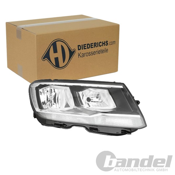 Diederichs Halogen Scheinwerfer Mit Lwr-Motor Rechts FüR VW Tiguan | 2256980-image