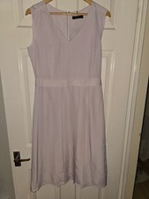 New with Tags Jaeger Pleated V-Neck Midi Dress - Lilac - UK 12