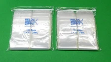 3"x12" Zip Seal Lock Bags 200 Clear 2 Mil Reclosable by Reloc Zippit Brand 3x12