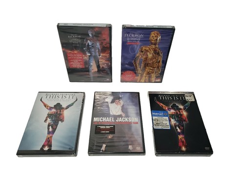 Michael Jackson 6-DVD Posten: Geschichte 1 & 2 This Is It 1 & 2 Live in Bukarest NEU! - Bild 1 von 9