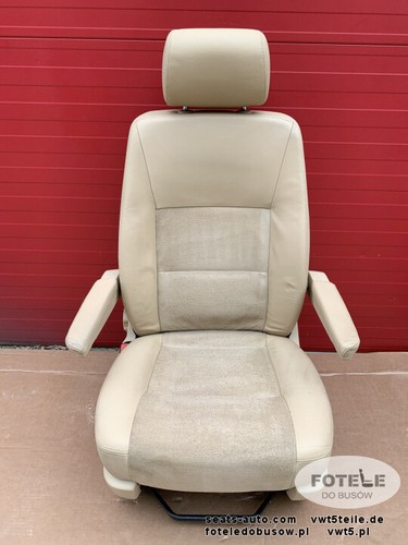 VW T5 Fahrersitz Sitze Sitz Leder Beige Armlehnen